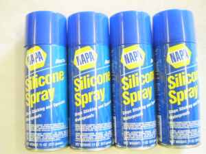 4 cans NAPA 8300 Silicone Spray Lubricants Treadmill Maintenance